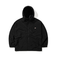 Spiderweb Hooded Jacket Black