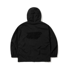 Spiderweb Hooded Jacket Black