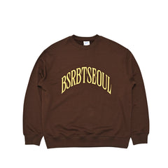 Bsrbt Arch Logo Crewneck Brown
