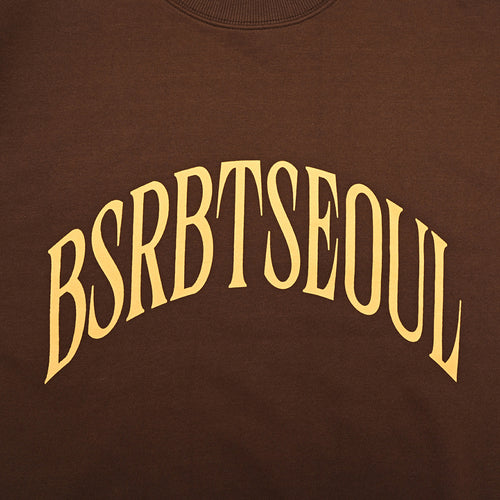 Bsrbt Arch Logo Crewneck Brown