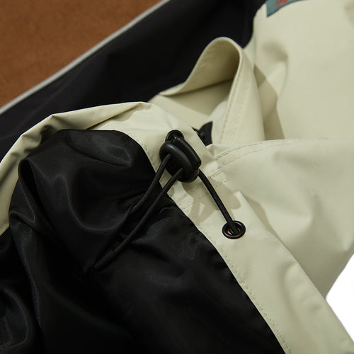 Hf Corduroy Hooded Anorak Jacket Classic Beige