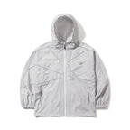Spiderweb Hooded Jacket Silver Gray