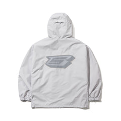 Spiderweb Hooded Jacket Silver Gray