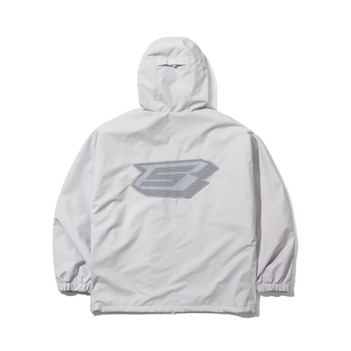 Spiderweb Hooded Jacket Silver Gray