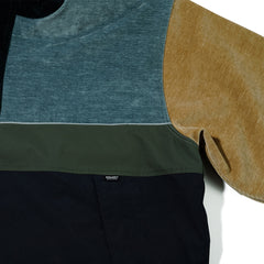 Hf Soft Hooded Anorak Jacket Classic Blue Tone Multi