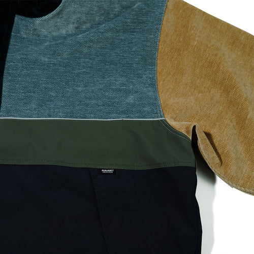 Hf Soft Hooded Anorak Jacket Classic Blue Tone Multi