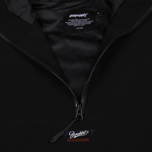 Bsm Stretch Hooded Anorak Jacket Black