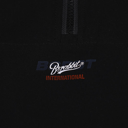 Bsm Stretch Hooded Anorak Jacket Black