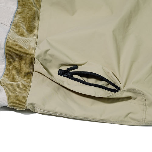 Hf Soft Hooded Anorak Jacket Classic Beige Tone Multi