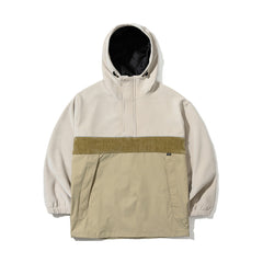 Hf Soft Hooded Anorak Jacket Classic Beige Tone Multi