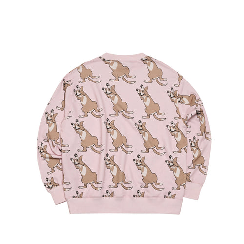 Lucky All Over Crewneck Pink