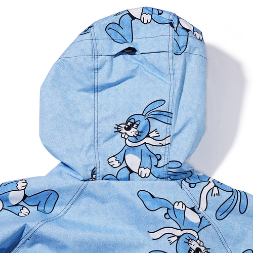 Sunday Rabbit Hooded Anorak Jacket Light Blue