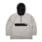Cozy Hooded Anorak Jacket Gray