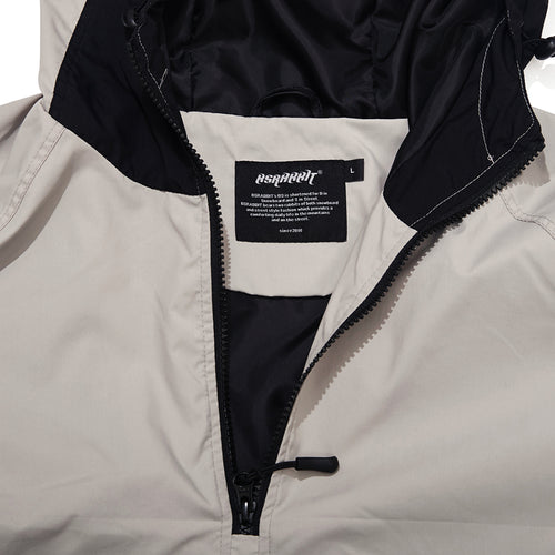 Cozy Hooded Anorak Jacket Gray