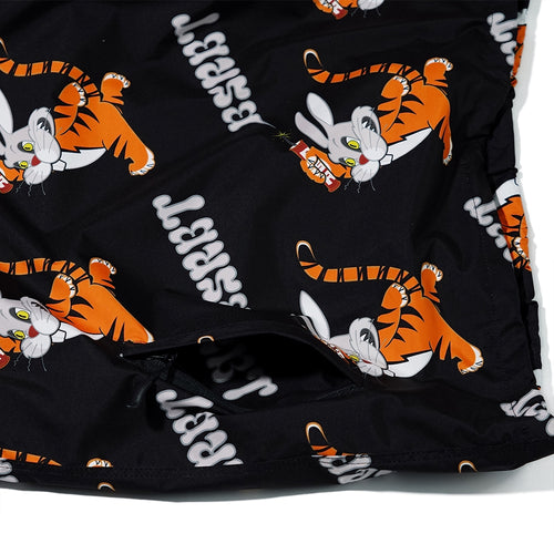 Tiger Rabbit Hooded Anorak Jacket Black