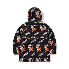 Tiger Rabbit Hooded Anorak Jacket Black