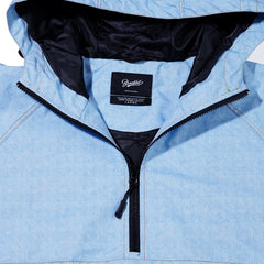 Big Patch Pocket Hooded Anorak Jacket Light Blue