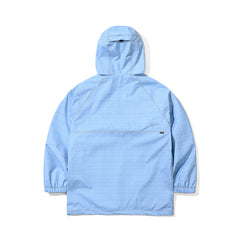 Big Patch Pocket Hooded Anorak Jacket Light Blue
