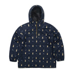 Cozy Hooded Anorak Jacket Mini Bearrabbit Navy