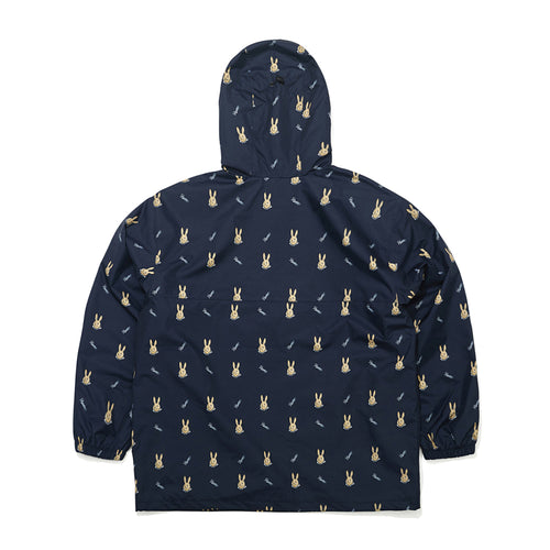 Cozy Hooded Anorak Jacket Mini Bearrabbit Navy