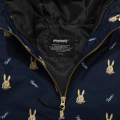 Cozy Hooded Anorak Jacket Mini Bearrabbit Navy
