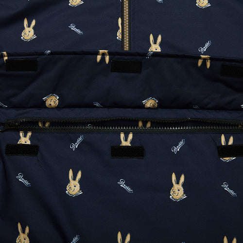 Cozy Hooded Anorak Jacket Mini Bearrabbit Navy