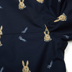 Cozy Hooded Anorak Jacket Mini Bearrabbit Navy