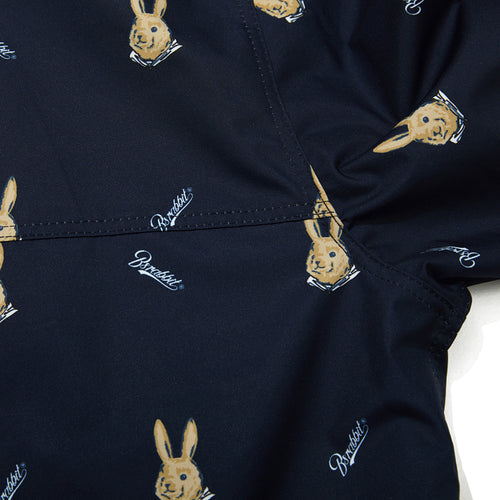 Cozy Hooded Anorak Jacket Mini Bearrabbit Navy