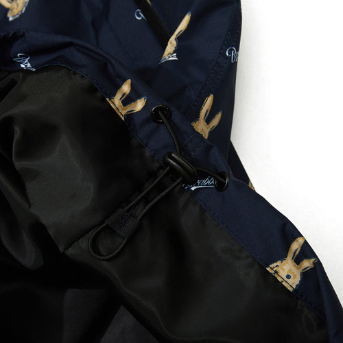 Cozy Hooded Anorak Jacket Mini Bearrabbit Navy