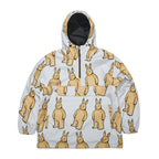 Cozy Hooded Anorak Jacket Big Bearrabbit Beige
