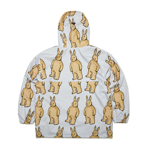 Cozy Hooded Anorak Jacket Big Bearrabbit Beige