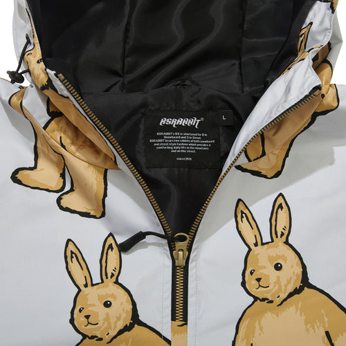 Cozy Hooded Anorak Jacket Big Bearrabbit Beige