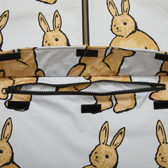 Cozy Hooded Anorak Jacket Big Bearrabbit Beige