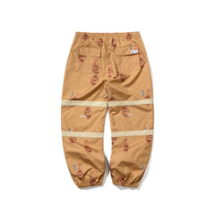 Original Pot-X Reflective Wide Jogger Pants Brown