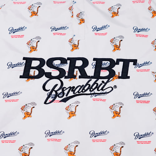 Bsrbt Sporty Pullover Snap Jacket White