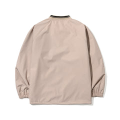 Bsrbt Sporty Pullover Snap Jacket Beige
