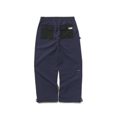 Stitch Box Wide Track Pants Purple