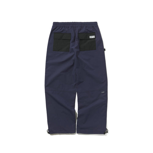Stitch Box Wide Track Pants Purple