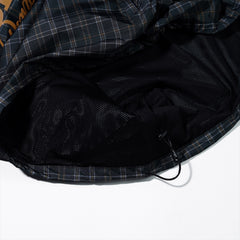 Bsrbt Sporty Pullover Snap Jacket Check Brown