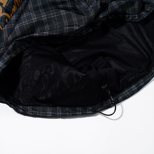 Bsrbt Sporty Pullover Snap Jacket Check Brown