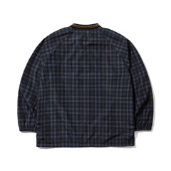 Bsrbt Sporty Pullover Snap Jacket Check Brown