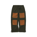 Open 4 Pocket Wide Track Pants Deep Khaki / Corduroy Brown