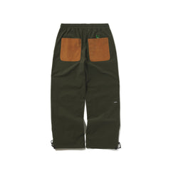 Open 4 Pocket Wide Track Pants Deep Khaki / Corduroy Brown
