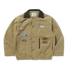 Variety Patch Snap Jacket Beige