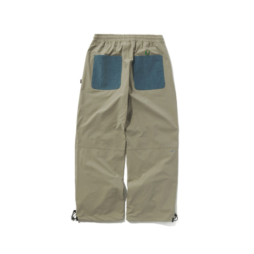 Open 4 Pocket Wide Track Pants Ash Khaki / Corduroy Sky