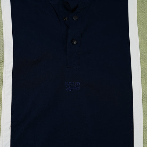 Comfortable Pullover Snap Jacket Navy / Mint