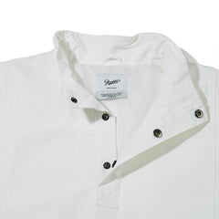 Comfortable Pullover Snap Jacket White