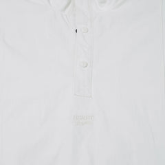 Comfortable Pullover Snap Jacket White