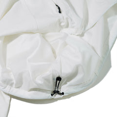 Comfortable Pullover Snap Jacket White