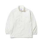 Comfortable Pullover Snap Jacket White